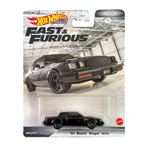 Hot Wheels DMC55-HCP16 Buick Regal GNX schwarz 1987 - Fast &amp; Furious Maßstab 1:64 Modellauto