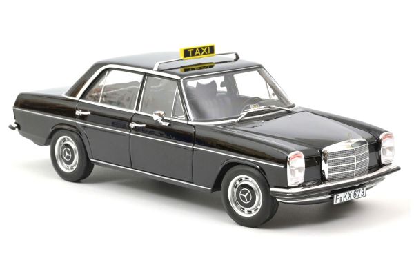 Norev 183776 Mercedes Benz 200 &quot;Taxi&quot; schwarz 1968 Maßstab 1:18 Modellauto