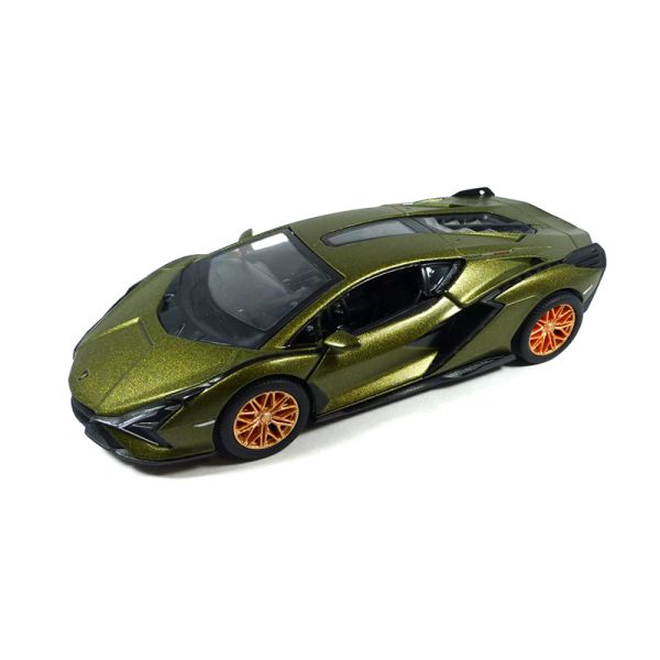 Kinsmart 5431 Lamborghini Sian FKP37 dunkelgrün Maßstab 1:40 mit Rückzugmotor