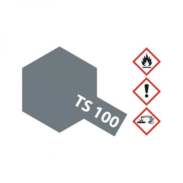 Tamiya 85100 Farbe TS-100 Gunmetall hell seidenmatt 100ml Spray