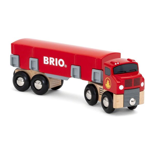 Brio 33657 Holztransporter mit Magnetladung für die Holzeisenbahn
