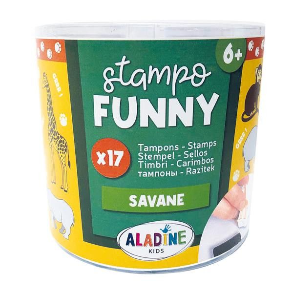 Image of Aladine 3085175 - Kinder Stempel Funny Savanne