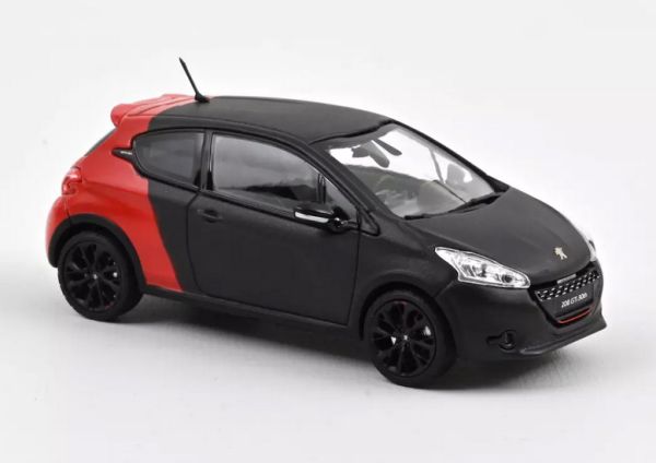 Norev 472821 Peugeot 208 GTi 30th matt schwarz/ rot 2014 Maßstab 1:43 Modellauto