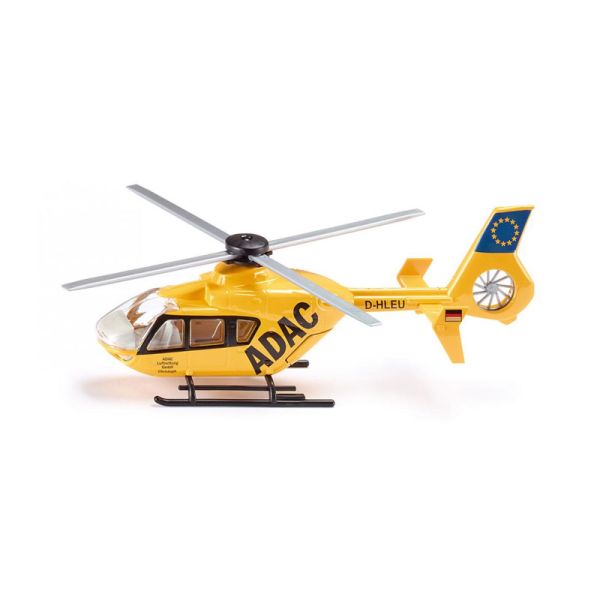 Siku 2539 Rettungs-Hubschrauber "ADAC" gelb Maßstab 1:55 Helikopter