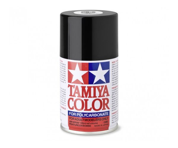 Tamiya 86005 Farbe PS-5 schwarz Polycarbonat Lexan Sprayfarbe 100ml