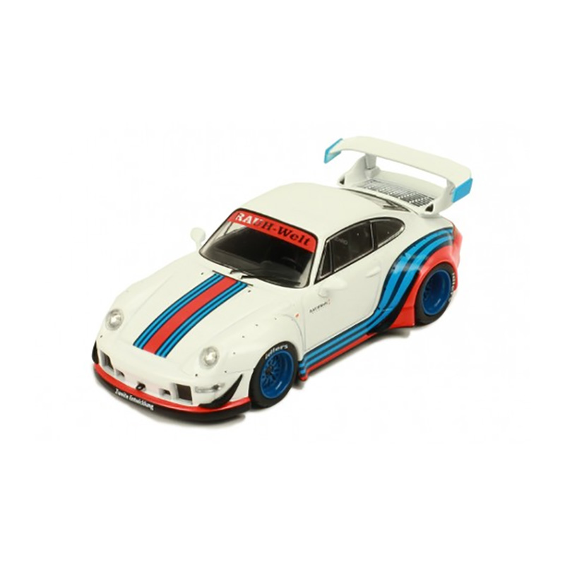 Porsche 911 993 RWB Rauh-Welt Martini weiß 1:43 Ixo