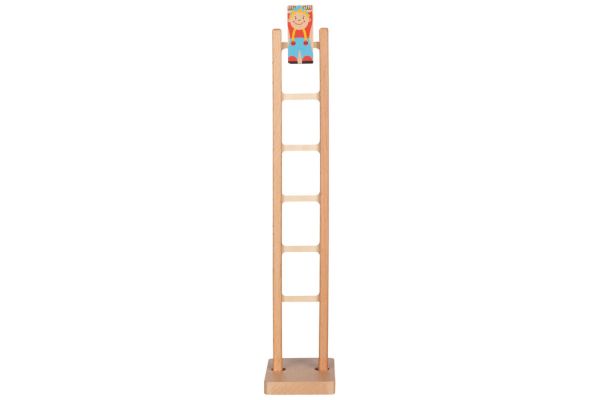 goki Klettermax Climbi auf der Leiter
