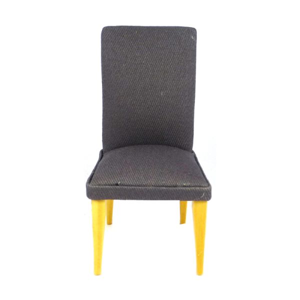 Dolls House 2607 moderner Stuhl mit grauen Stoffbezug 1:12 für Puppenhaus