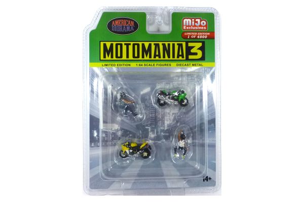 American Diorama AD76499 Figurenset "Motomania 3" mijo Exclusives Maßstab 1:64 Motorrad