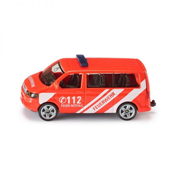 Siku 1460 VW T5 facelift Feuerwehr-Einsatzleitwagen leuchtfarben (Blister) Maßstab ca. 1:55 Modellau