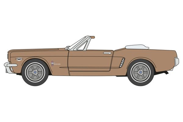 ***Oxford 87MU65007 Ford Mustang Cabriolet bronze 1965 Maßstab 1:87 Modellauto