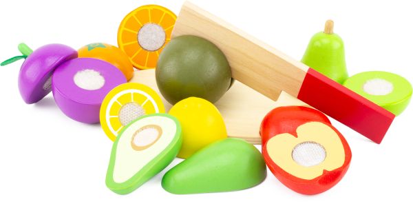 Ulysse 3932 Schneideset "Früchte" aus Holz auch für Kinderküche