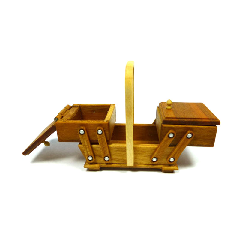 Liebe Handarbeit Miniatur Tapeziertisch 1:12 – Klappbar, Aus Ahornholz, Für Puppenhaus (26 Cm Länge)