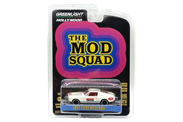 Greenlight 44960-A Ford Mustang "The Mod Squad" weiss 1967 - Hollywood 36 Maßstab 1:64 Modellauto